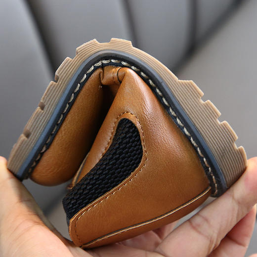 MH-Q10儿童纯色加绒加棉宝宝棉靴保暖马丁靴 商品图1