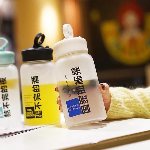 磨砂玻璃杯创意时尚可爱小杯子居家日用便携女学生水杯花茶 商品图8