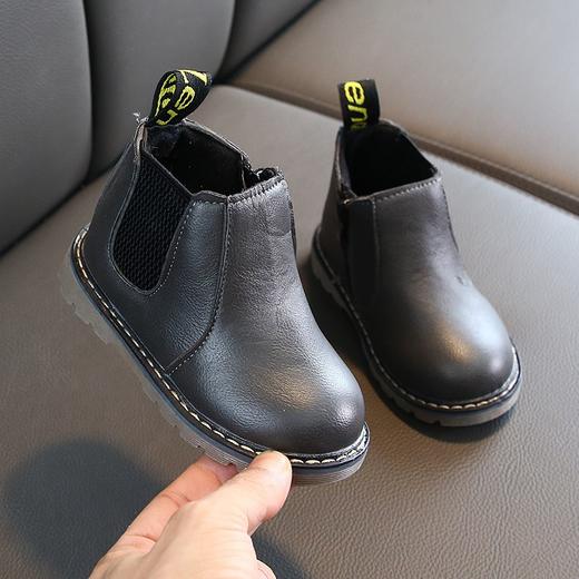 MH-Q10儿童纯色加绒加棉宝宝棉靴保暖马丁靴 商品图2