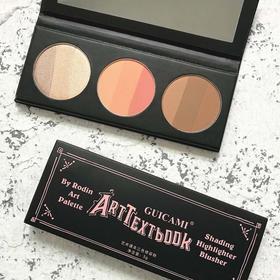 GUICAMI高光修容盘腮红彩妆一体盘粉饼鼻影阴影侧影三色组三合一粉饼