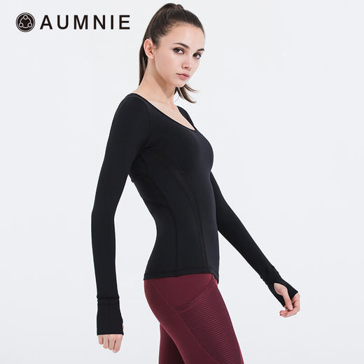 AUMNIE澳弥尼 漩涡长袖T恤 商品图1