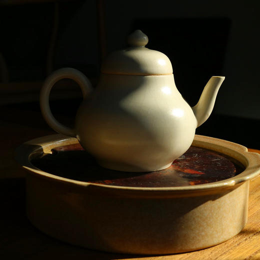 生普搭档 古朴雅致 官哥釉茶壶 呈现细腻香气 商品图0