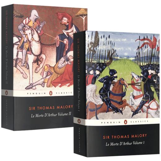 亚瑟王之死2本组套 英文原版奇幻小说 Le Morte d'Arthur Volume 1 2亚瑟王与圆桌骑士传奇 Penguin Classics 英文版进口原版书籍 商品图0