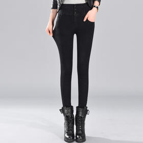 XMH-LY9059新款弹力修身女装牛仔小脚高腰牛仔裤