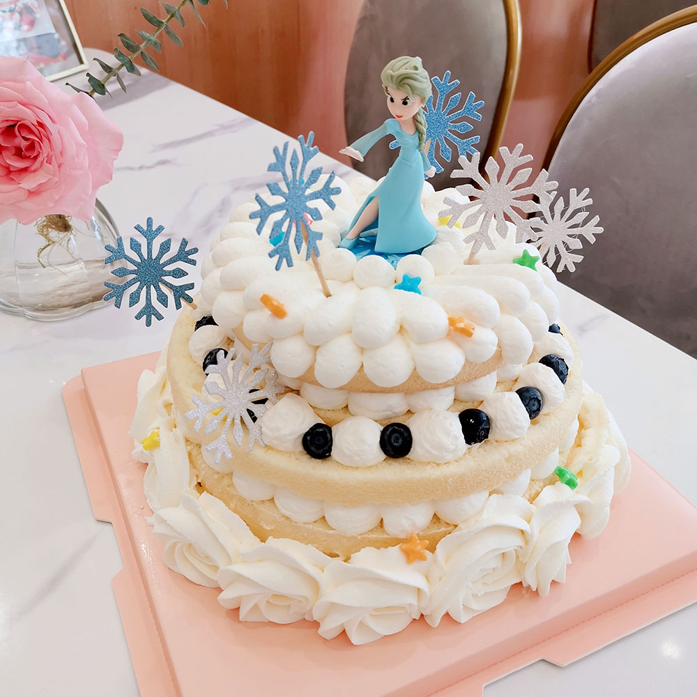 爱莎公主裸蛋糕