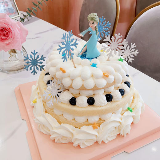 爱莎公主裸蛋糕 商品图0