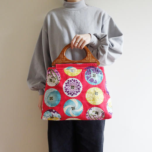HUGOJIRO木柄手提包风の花日式花伞 商品图2