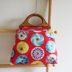 HUGOJIRO木柄手提包风の花日式花伞