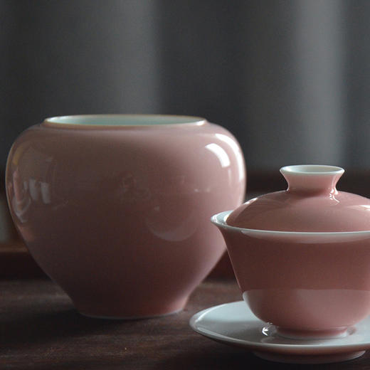 景德镇全手工粉色水洗 商品图2