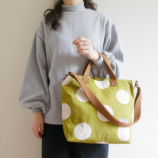 HUGOJIRO横版手提斜挎包插画大大大波点 商品图3