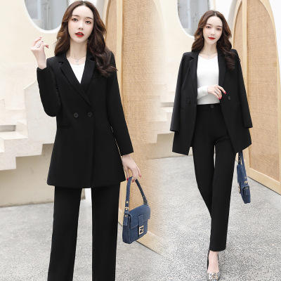 CQ LDB2105  2020新款韩版气质修身时尚OL职场办公室小西装裤子两件套 商品图1