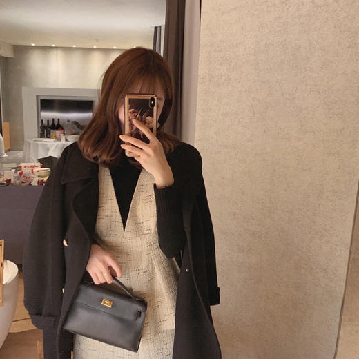 特价不退不换 介意慎拍！只有半裙哦~【欧尼香香套装】金蘑菇菇 穿在大衣里的小心机 商品图2