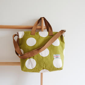 HUGOJIRO横版手提斜挎包插画大大大波点