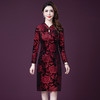 YM-8253新款中国风长袖旗袍连衣裙 商品缩略图0