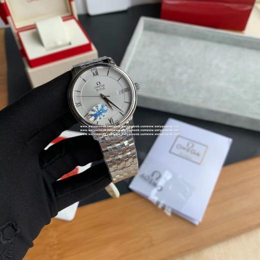 MKS欧米茄碟飞424.53.40.20.04.001，2500D全自动机械机芯，动力储备48小时，表径39.5毫米，精钢表壳，蓝宝石水晶玻璃，精钢镀金表带 商品图5