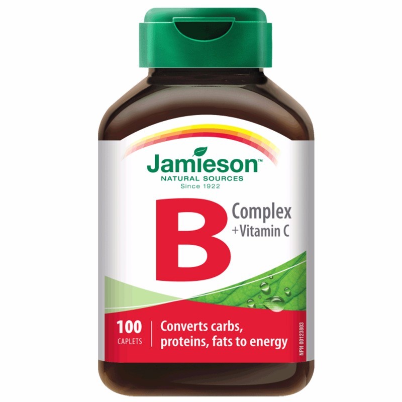 JAMIESON/健美生 维生素B族和C复合片 100片 舒缓压力 预防贫血JPY带授权招加盟代理