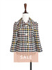 TYNVIE 小翻领复古短外套 - 格纹 商品缩略图0