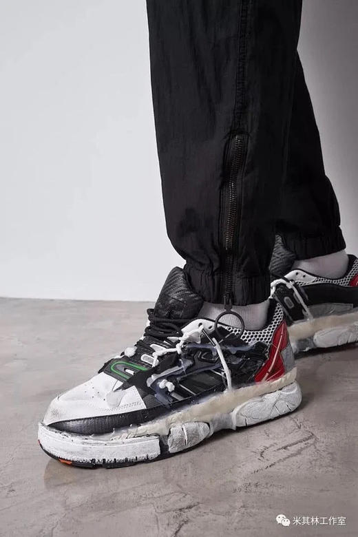 男女2色入maisonmargielamm6鹿晗同款复古做旧鼻涕鞋溶解球鞋运动老爹