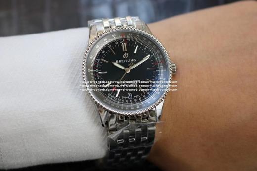 KOR百年灵航空计时1系列A17325241B1A1腕表，直径38mm*厚10mm，可选瑞士机芯sw200或海鸥2824机芯。送蜥蜴皮表带扣子一套。中性腕表，自动机械机芯，精钢表带，密底 商品图2