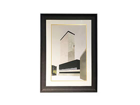 NS家居nsfurniture现代实木画框装饰画NSPT-BLACK BUILDING