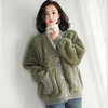 GM 30-697  2019秋冬新款韩版纯色加厚大衣女外套 商品缩略图0