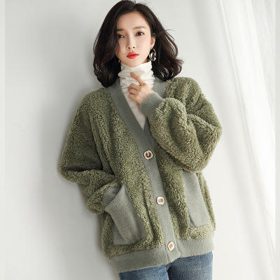 GM 30-697  2019秋冬新款韩版纯色加厚大衣女外套 商品图0