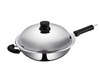 cizzle喜时【大师】304不锈钢炒锅五层钢家用无涂层电磁炉煤气32cm炒菜锅 商品缩略图0