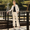IWY/白色条纹西装套装日常通勤工作服201025C1+201025P3+201024B3 商品缩略图1