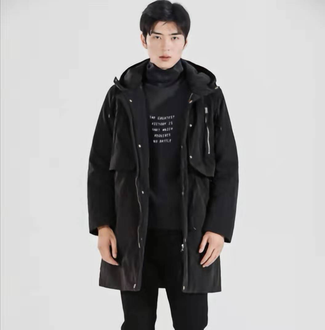 JOOPIHOME乔普连帽加厚长款羽绒服冬季外套男中长款棉服JPY带授权招加盟代理