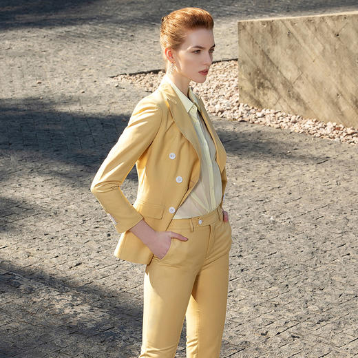 IWY/淡黄色西装套装201041CP1 商品图6