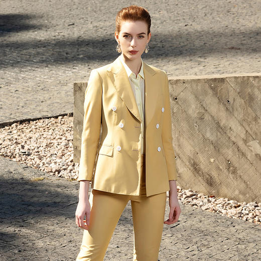 IWY/淡黄色西装套装201041CP1 商品图5