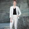 IWY/白色条纹西装套装201006CP1+201024B3 商品缩略图3