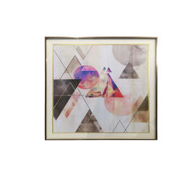 NS家居nsfurniture现代实木画框装饰画NSPT-PINK CROSS