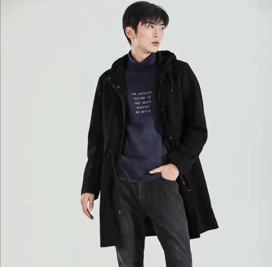 JOOPIHOME乔普男士连帽风衣秋冬季时尚休闲外套JPY带授权招加盟代理