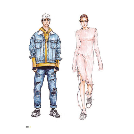 服装设计 时装画手绘表现技法与实战教程 商品图2
