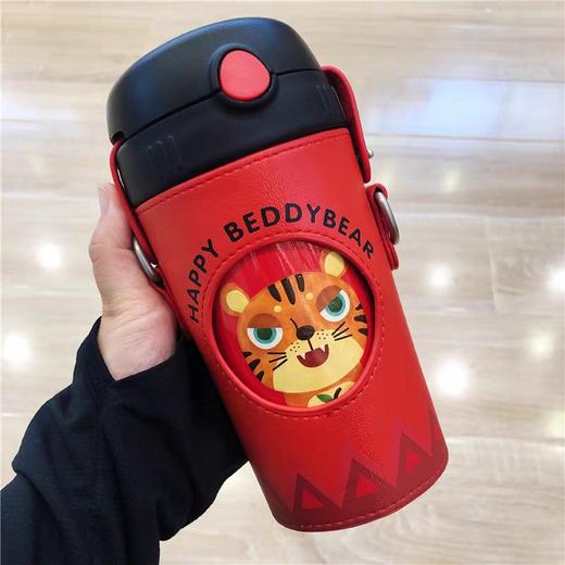 韩国杯具熊BEDDYBEAR新品酷儿系列儿童吸管保温杯BJX10 商品图5