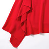 EITIE爱特爱女装夏季新款红色荷叶边修身显瘦一字领连衣裙薄5907615  商品缩略图1