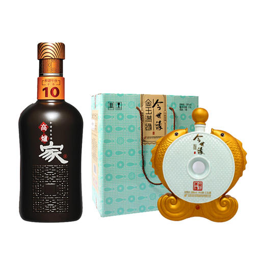 【一等奖】今世缘金玉满缘套盒+2.5L家酒10年 商品图0