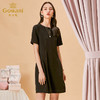 乔万尼春季新款短袖连衣裙女简约大气气质修身百搭小黑裙中长ES1E016 商品缩略图1
