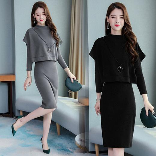 NYL-3585178新款时尚气质洋气小香风收腰中长款女裙 商品图0