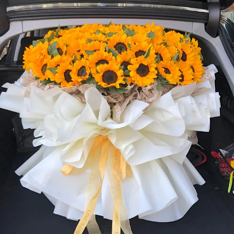 99朵向日葵花束送女友老婆结婚周年纪念日生日告白求婚送花