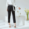 下架-EITIE爱特爱春季新款通勤职业纯色直筒裤九分裤女裤显瘦百搭A2005411 商品缩略图4