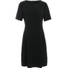 乔万尼春季新款短袖连衣裙女简约大气气质修身百搭小黑裙中长ES1E016 商品缩略图4