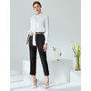 下架-EITIE爱特爱春季新款通勤职业纯色直筒裤九分裤女裤显瘦百搭A2005411 商品缩略图1