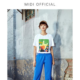 迷笛&Discovery 短袖T恤 男女棉感柔软舒适吸湿透气 迷笛出品