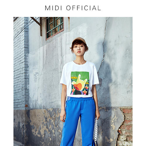 迷笛&Discovery 短袖T恤 男女棉感柔软舒适吸湿透气 迷笛出品 商品图0