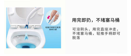 JOHNSON/庄臣 浓缩洗剂马桶刷 控制器*1+替换头*4      一次性马桶刷子日本庄臣套装家用替换卫生间清洁抖音厕所刷小林制药马桶圈清洁JPY带授权招加盟代理 商品图6