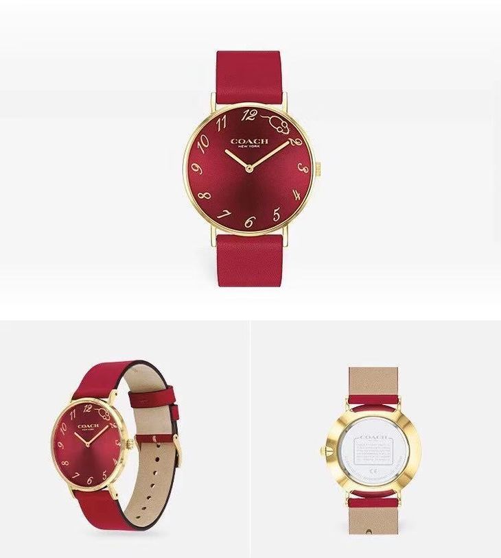 社群粉丝专属coach新年限量鼠年手表coach蔻驰限定款鼠年生肖石英表
