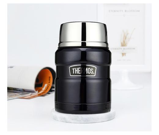 THERMOS/膳魔师 焖烧杯470ML 红色带勺 /0.4KG 食物焖烧 送可折叠汤勺 持久保鲜高颜值焖烧杯，好用方便 商品图4