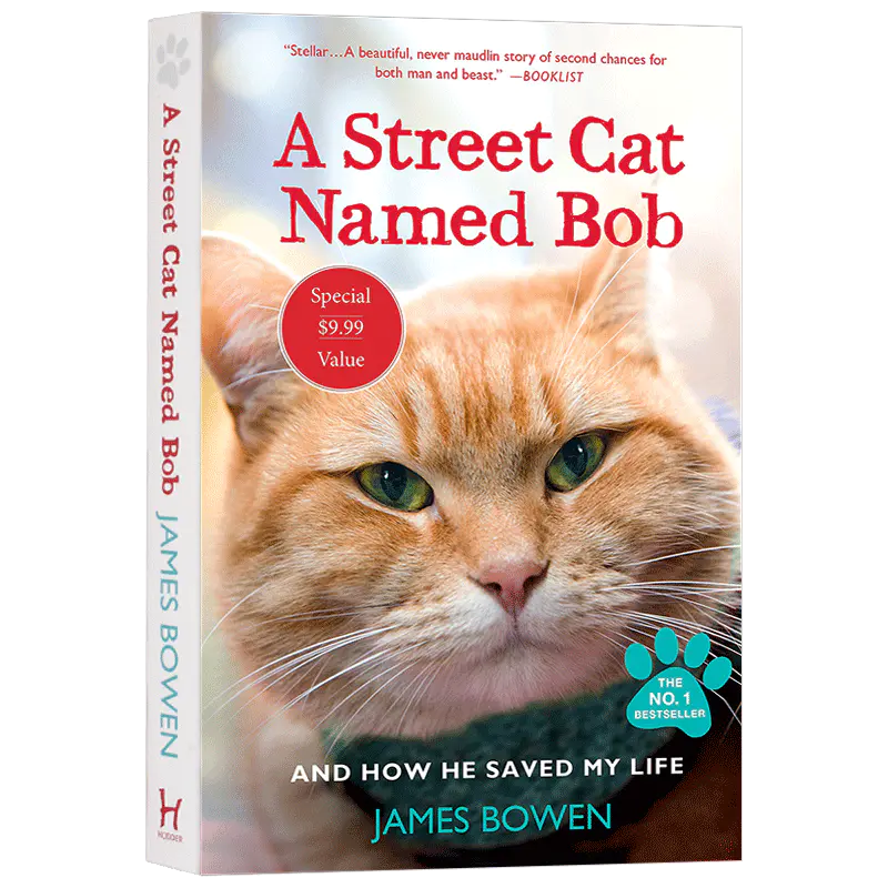 一只名叫鲍勃的流浪猫英文原版书a Street Cat Named Bob 同名电影小说遇见一只猫流浪猫鲍勃伦敦街猫记英文版进口英语书籍